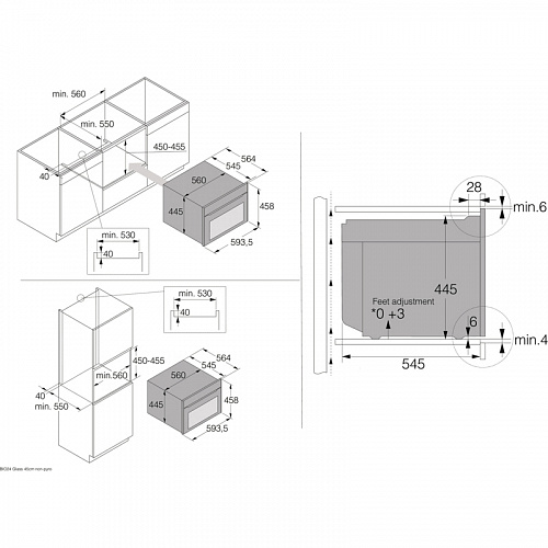 Встраиваемый духовой шкаф ASKO OCM54BGH