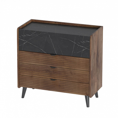 Спальный гарнитур Браун Таксония/Мрамор неро маркина