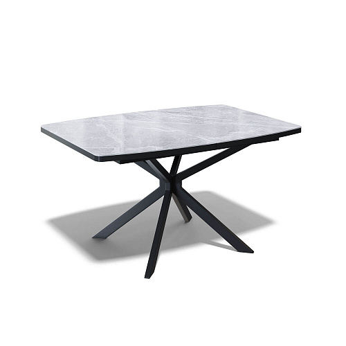 Стол обеденный Kenner BR1300 черный/керамика ITALIAN MIDDLE GRAY