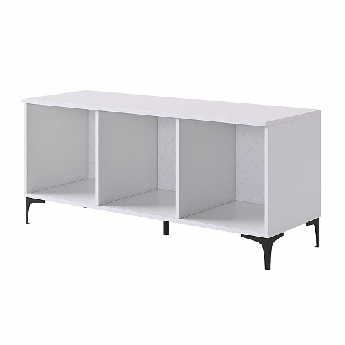 Тумба Зефир 115.01 белое дерево/серый (эмаль)