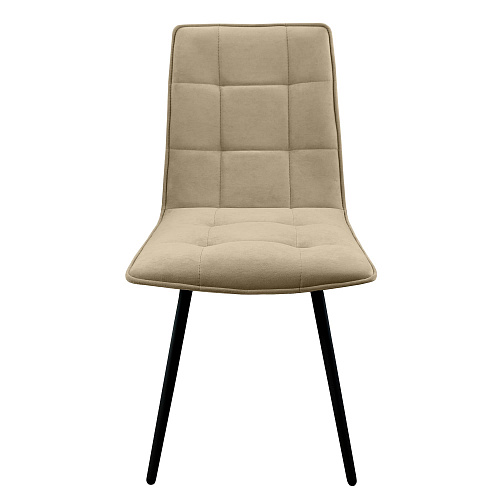 Стул Рица Лофт черный муар/Катания Латте