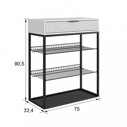Прихожая К1 дуб крафт золотой/белое дерево