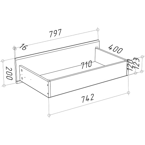 Комод НК PIANO Кашемир