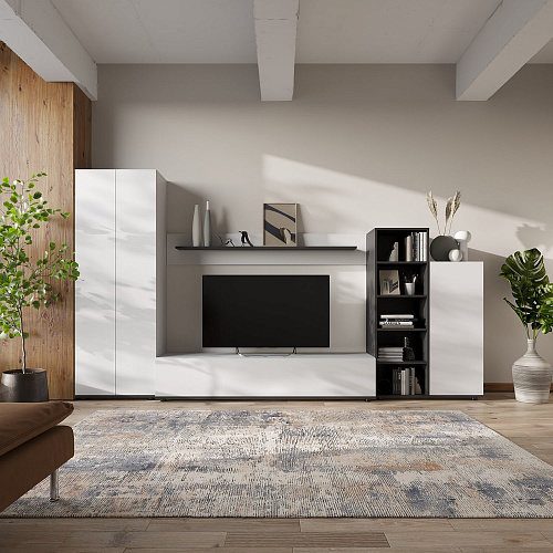 Шкаф НК AMAZON Белый/Черный