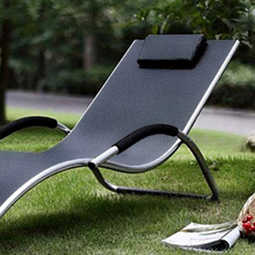 Шезлонг-лежак Грация MC-3039GA Silver-Black