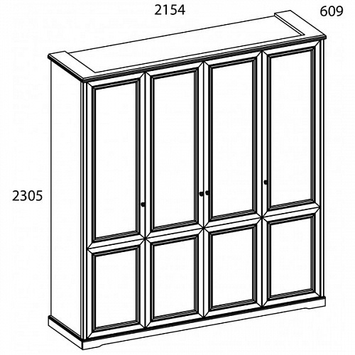 Шкаф 4DG TOSCANA NEW Персидский жемчуг/Каньон