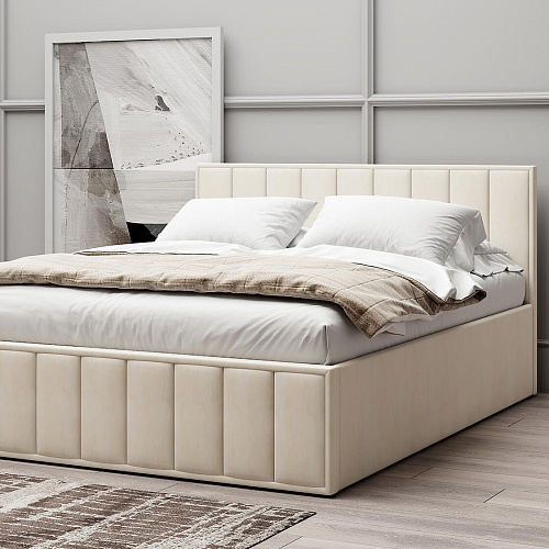 Кровать с подъемным механизмом Лана 1,6 Ваниль