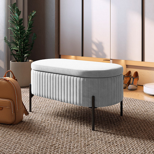 Пуф Винни галька (велюр)