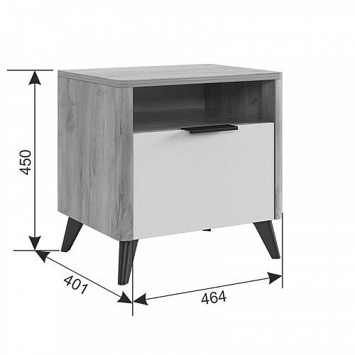 Спальный гарнитур Адам К1 дуб крафт золотой/белое дерево