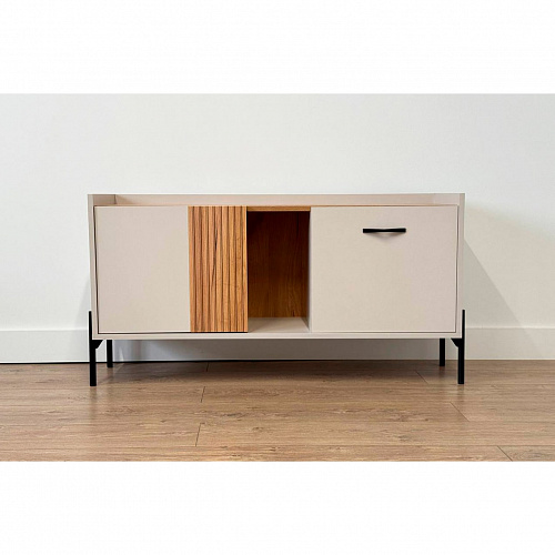 Тумба ТВ Доминика кашемир/дуб крафт золотой