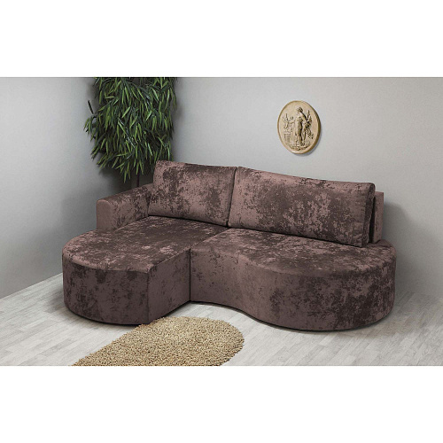 Угловой диван Каир (правый) PLUSH CHOCOLATE