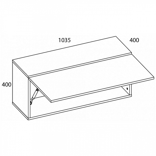 Шкаф навесной MODERN 1D/103-40 Персидский жемчуг