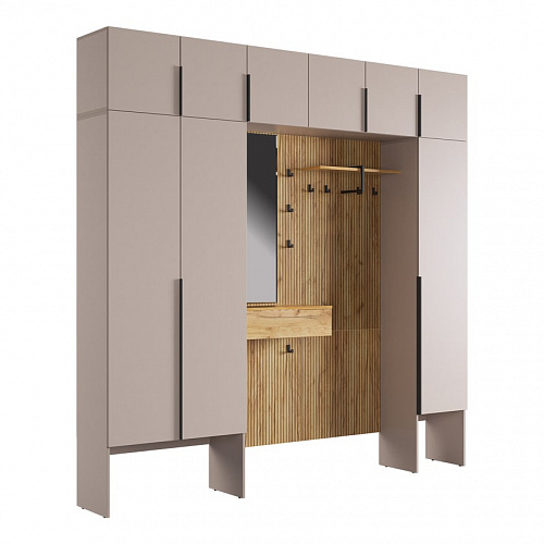 Прихожая К11 дуб крафт золотой/кашемир