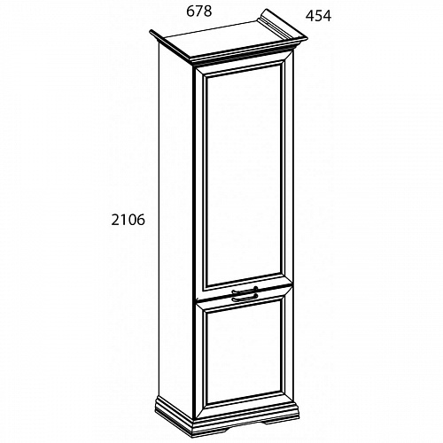 Шкаф 2D SEVILLA Белый