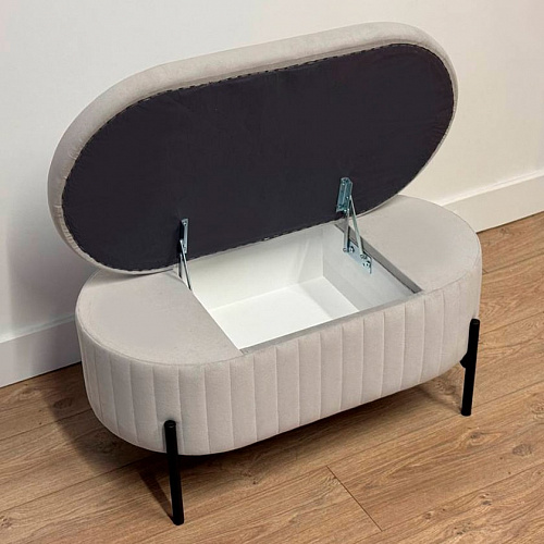 Пуф Винни галька (велюр)