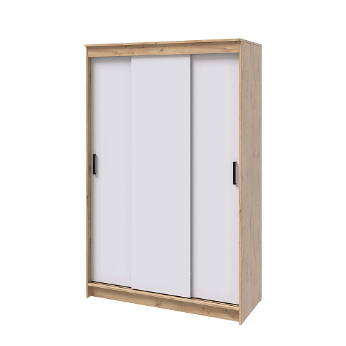 Шкаф-купе БРУНО 1 Дуб Вотан/Белый гладкий