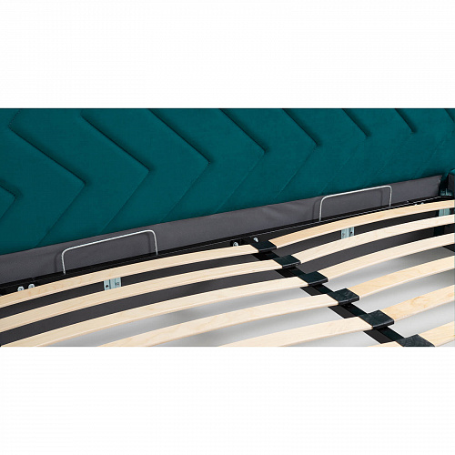 Кровать с подъемным механизмом Милана 1800х2000 Tenerife izumrud (сине-зелёный)