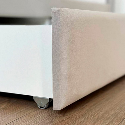 Кровать с ящиками Твикс (Софа) 90х200 галька (велюр)