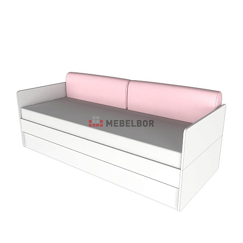 Подушки-спинка для кровати 950х300х150 Розовый