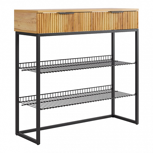 Прихожая К2 дуб крафт золотой/черный муар