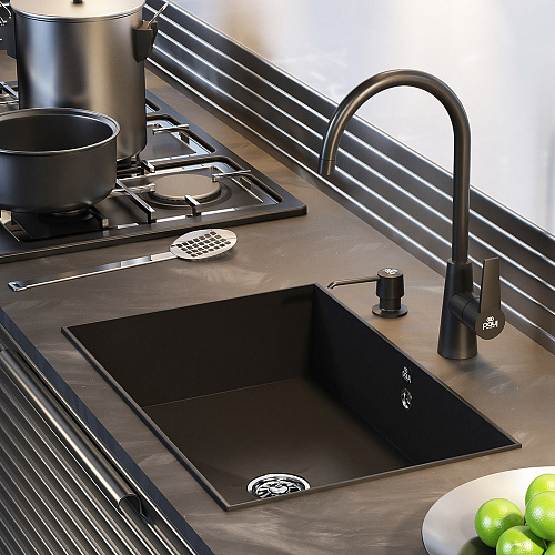 Смеситель для кухни высокий в цвет мойки Paulmark Ho212065