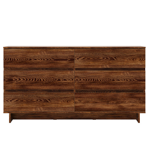 Комод НК DIEGO 6 ящиков Каштан