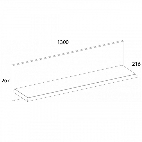 Полка В TIFFANY Белый