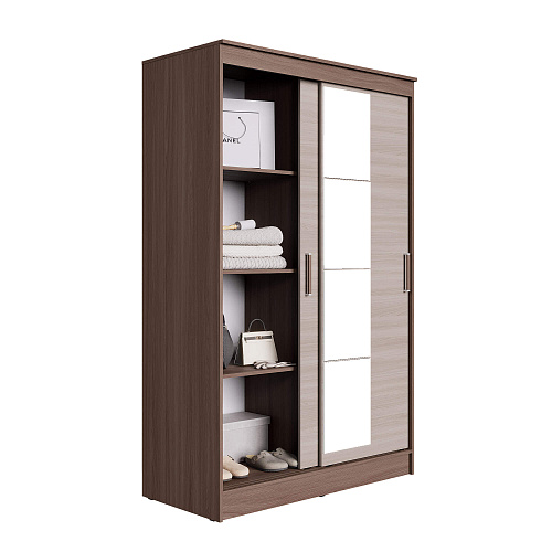 Шкаф-купе ЭЛЕГАНТ 7 Шимо темный/Шимо светлый