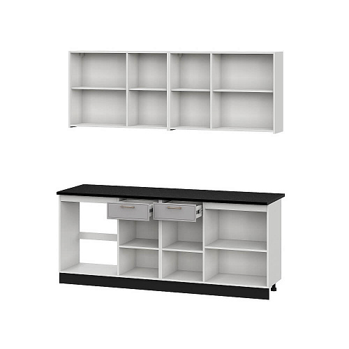 Кухня Адель 2,0 Белый/Нео/Черный