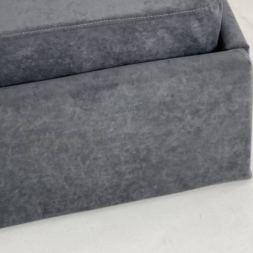 Кровать с подъемным механизмом Бест (Тахта) 90х200 графит (велюр)