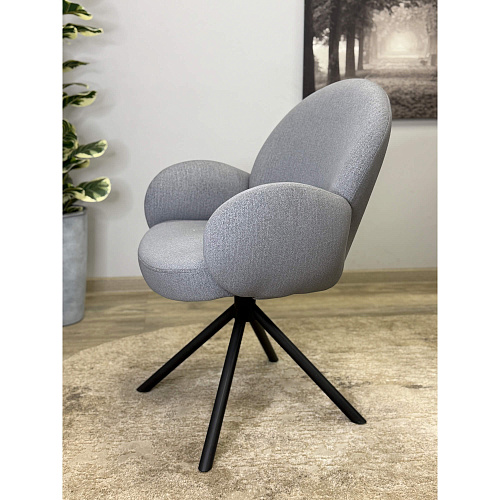 Стул Kenner 312SD черный/серый E86