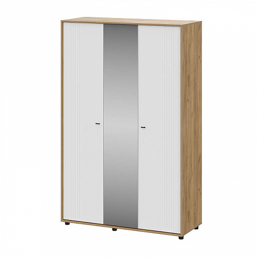 Спальный гарнитур Милан Дуб золотой/Белый матовый