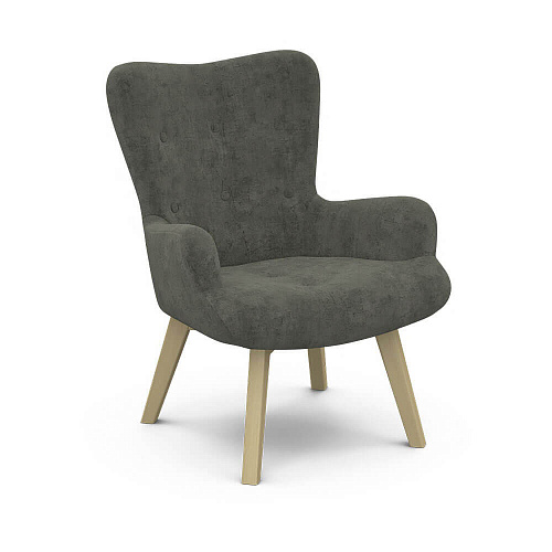 Кресло отдыха Комфорт-7 FRESCA GRAPHITE/Бесцветный