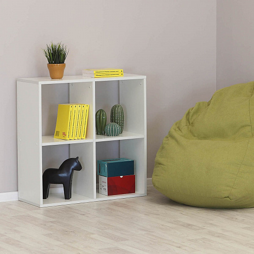 Стеллаж КУБ 4 МФ.01.09.000 Белый жемчуг