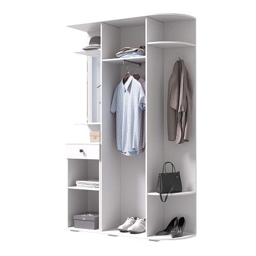 Прихожая Виза Белый гладкий