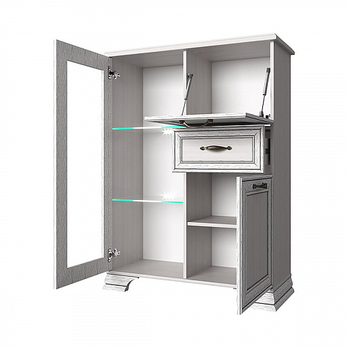 Тумба 1V2D1S TIFFANY Вудлайн кремовый