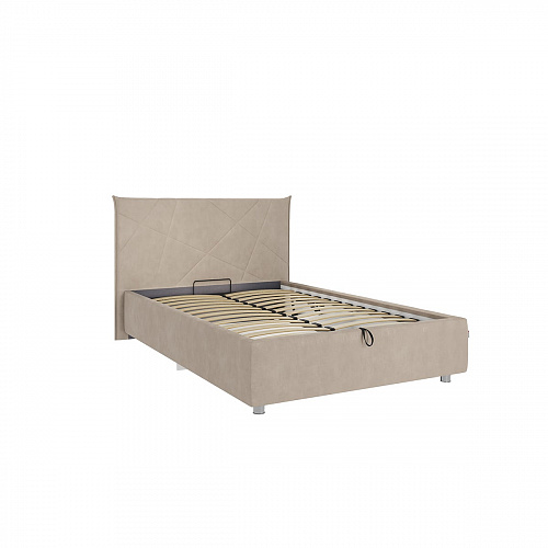 Кровать с подъемным механизмом Бест 120х200 капучино (велюр)