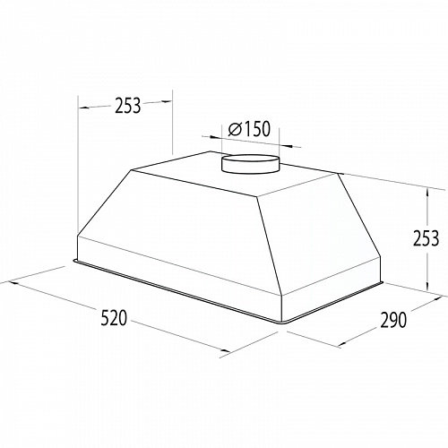 Встраиваемая вытяжка Gorenje BHI526E6B