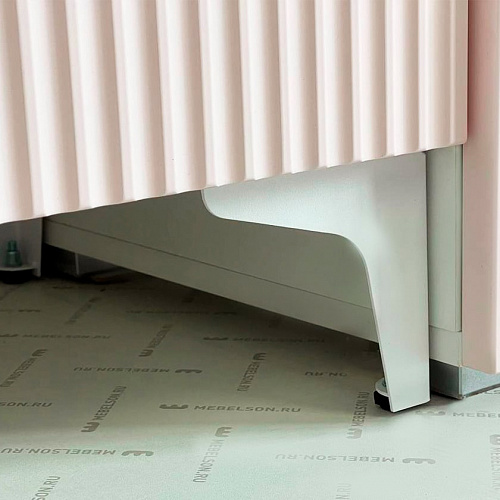 Тумба Зефир 115.01 белое дерево/пудра розовая (эмаль)