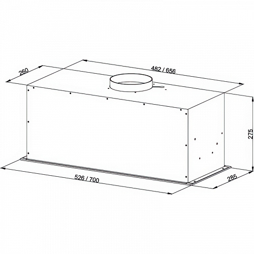 Встраиваемая вытяжка Kuppersberg BIM 600 White