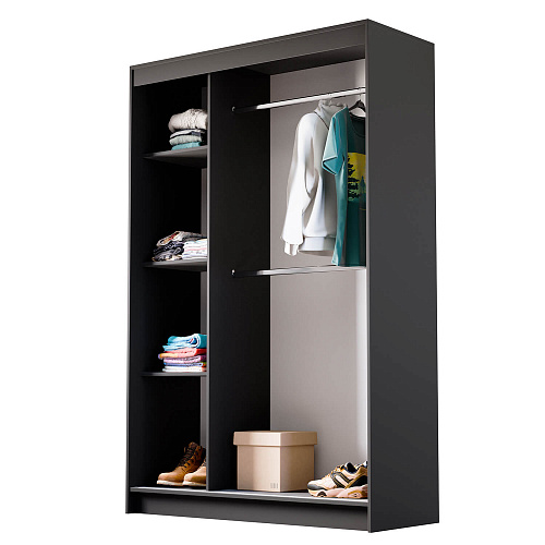 Шкаф-купе БРУНО 5 Графит