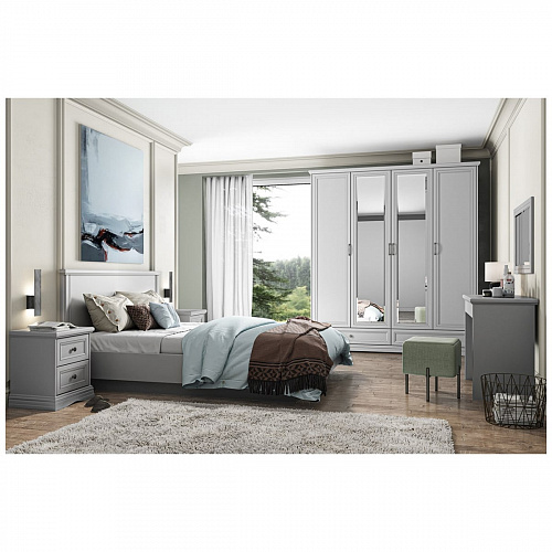 Тумба прикроватная VALENCIA 2S Серый