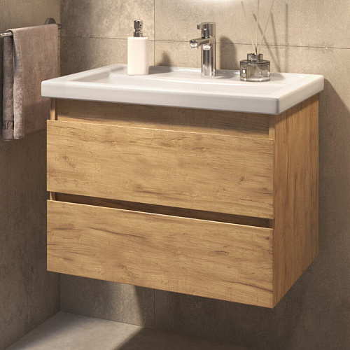 Тумба под раковину Fusta 700-0-2 (Фостер) навесная дуб золотой