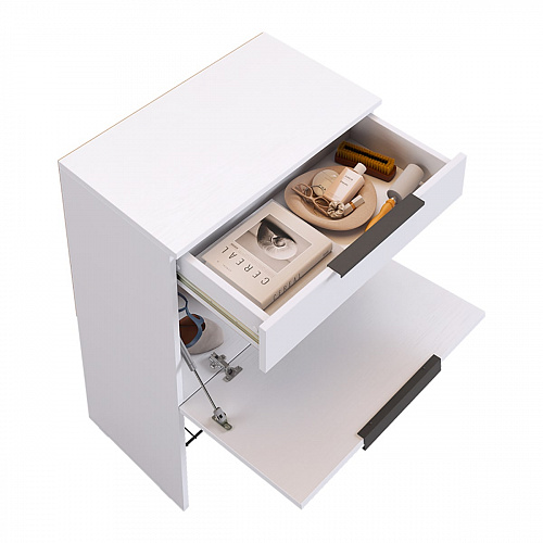 Прихожая Баско К8 белое дерево/черный