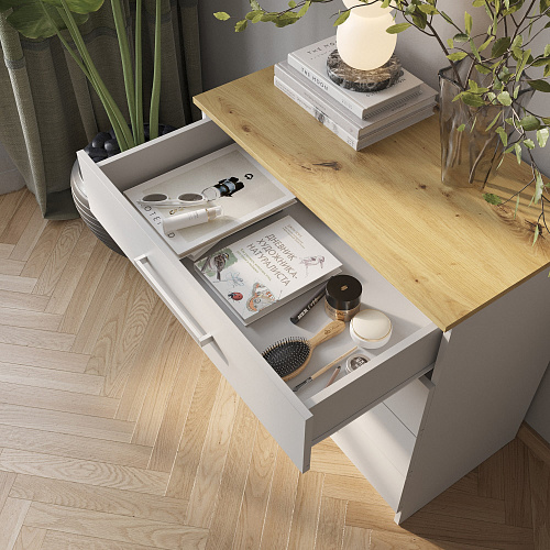 Спальный гарнитур НК Бланка Белый/дуб Артизан