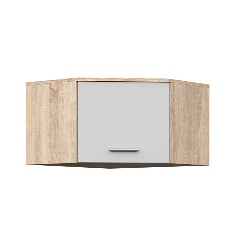 Антресоль угловая НК FUN Дуб сонома/Белый