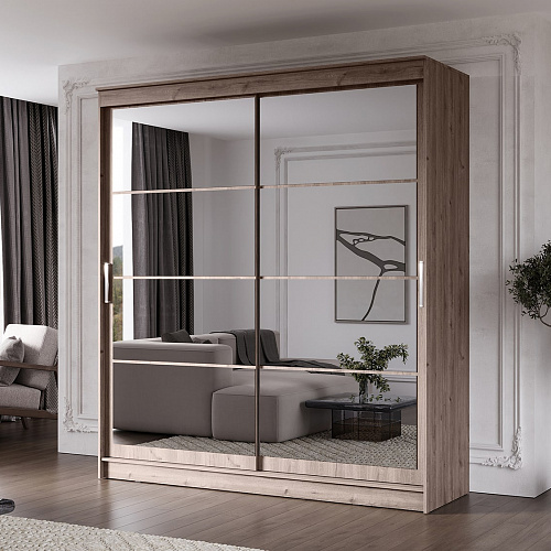 Шкаф-купе ГРАНД 1 2,0 Дуб горный/Зеркало