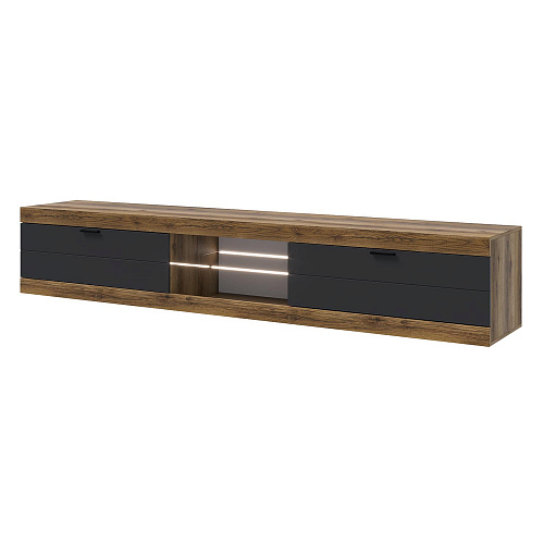 Гостиная ПРАГА №5 Дуб делано/Графит софт