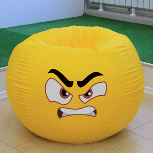 Пуф-смайлик из дюспы