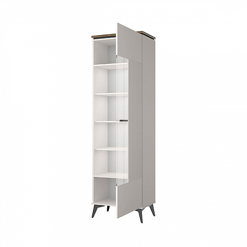 Шкаф с витриной VINATI 1V ПЕРСИДСКИЙ ЖЕМЧУГ/АМАРОК